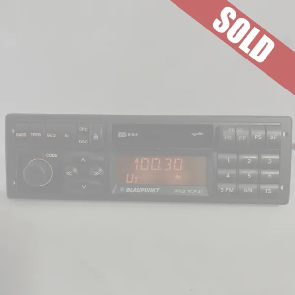 Blaupunkt Paris RCR 41 from 1991 for 90's and 00's Porsche (option code M333)