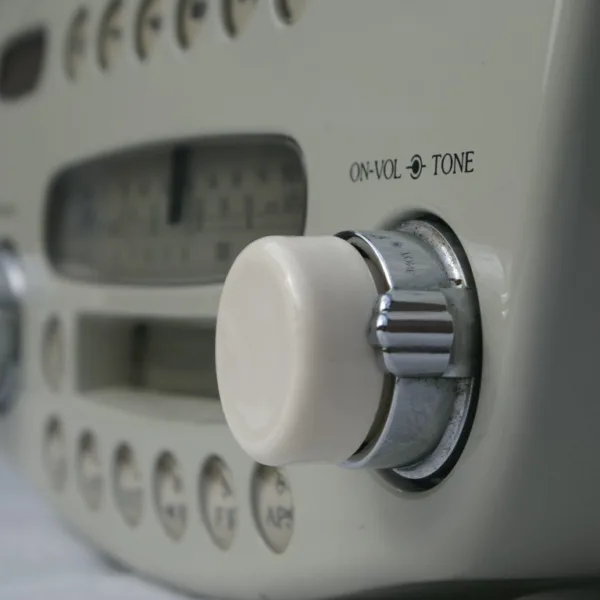 Set of Nissan Figaro radio knobs fabricated from ABS