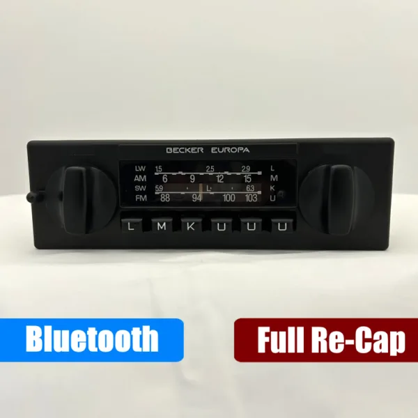 Bluetooth modified Becker Europa 460 from 1977 for late '70s and early '80s classics